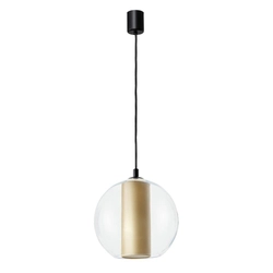 Lampa wisząca MERIDA BLACK L szampan, 35 cm, Kaspa