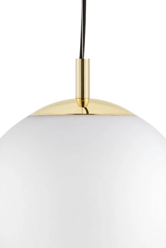 Lampa wisząca trzypunktowa ALUR 2 złota, białe klosze, Kaspa