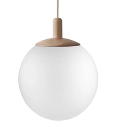 Lampa wisząca ALUR WOOD L dąb, 40 cm, Kaspa