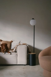 Lampa podłogowa BOTANICA DECO XL czarna, jasny dąb, 147 cm, Kaspa