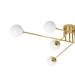Lampa przysufitowa ASTRA 8 złota, Kaspa