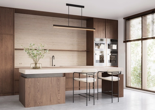 Lampa wisząca liniowa LINEA DIM czarna, ze ściemniaczem, Kaspa