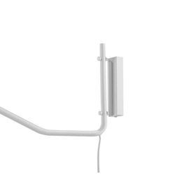 Kinkiet PURO biały, na wysięgniku, z przewodem, Kaspa