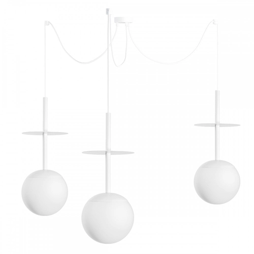 PLAAT A3 biała potrójna lampa sufitowa