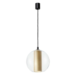 Lampa wisząca MERIDA BLACK L szampan, 35 cm, Kaspa