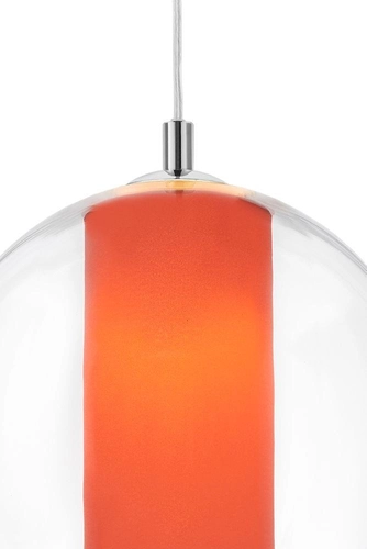 Lampa wisząca MERIDA L koral, 35 cm, Kaspa