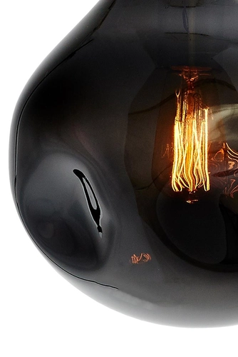 Lampa wisząca AVIA S przydymiona, 25 cm, chrom, Kaspa