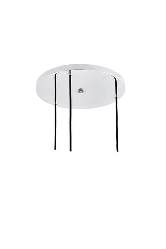 Lampa wisząca trzypunktowa LONGIS CHROM 3 na plafonie, Kaspa