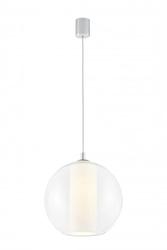 Lampa wisząca MERIDA L biała, 35 cm, Kaspa
