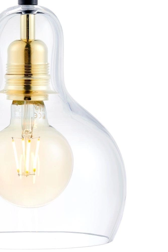 Lampa wisząca trzypunktowa LONGIS GOLD 3 na listwie, Kaspa