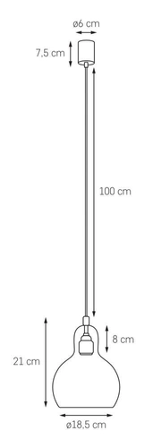 Lampa wisząca LONGIS GOLD I, Kaspa