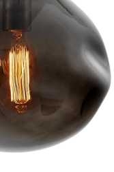 Lampa wisząca AVIA M przydymiona, 30 cm, chrom, Kaspa