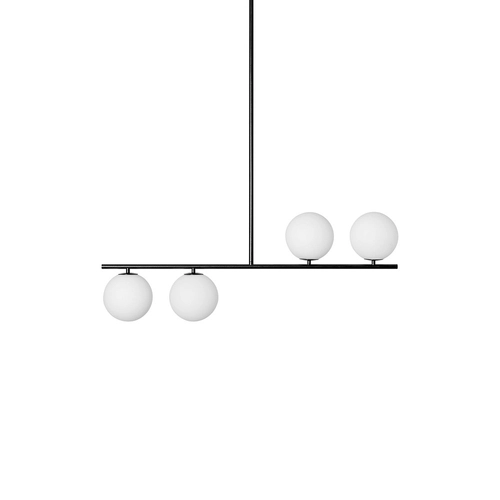 SUGURI A czarna lampa sufitowa w rozmiarze XL