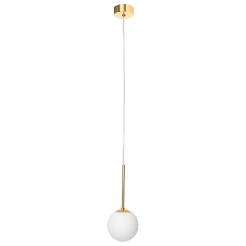 Lampa wisząca złota LAMIA 1 KASPA przezroczysty przewód