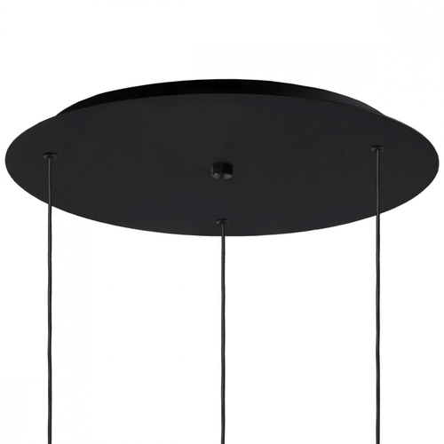 Lampa wisząca trzypunktowa AVIA BLACK 3 przydymiona, Kaspa