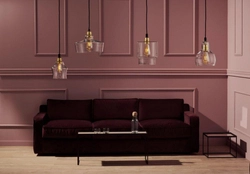 Lampa wisząca trzypunktowa LONGIS GOLD 3 na listwie, Kaspa