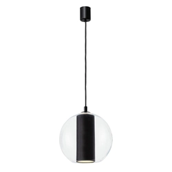 Lampa wisząca MERIDA BLACK L czarna, 35 cm, Kaspa