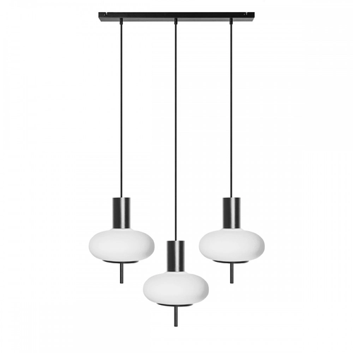 TORNI A 3L czarna potrójna lampa sufitowa