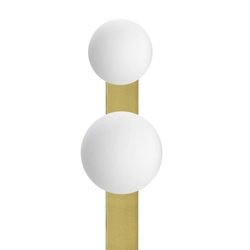 Kinkiet dwupunktowy GIGI mosiądz, 60 cm, z włącznikiem, Kaspa