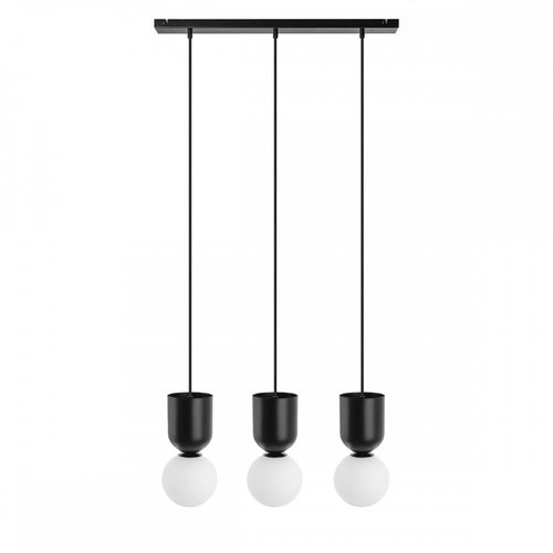 LUOTI 3L czarna potrójna lampa wisząca