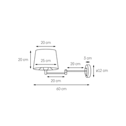 Kinkiet do sypialni MOVE KINKIET KASPA czarny, Kaspa