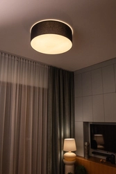 Plafon SPACE L czarny, 75 cm, Kaspa