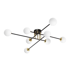 Lampa przysufitowa ASTRA 8 czarna, Kaspa