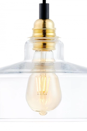 Lampa wisząca pięciopunktowa LONGIS GOLD 5 na plafonie, Kaspa