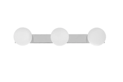 Lampa ścienna trzypunktowa MIJA IP44, chrom, 60 cm , Kaspa