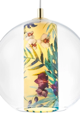 Lampa wisząca FERIA M żółta, 30 cm, Kaspa