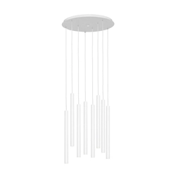 Lampa sufitowa ośmiopunktowa ROLL 8 biała, Kaspa