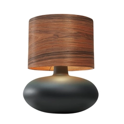 Lampa stołowa SAWA WOOD fornir, orzech, Kaspa