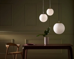 Lampa wisząca ALUR L złota, biały klosz, 40 cm, Kaspa