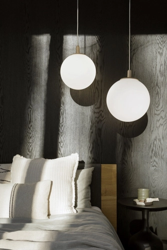 Lampa wisząca ALUR WOOD S dąb, 25 cm, Kaspa