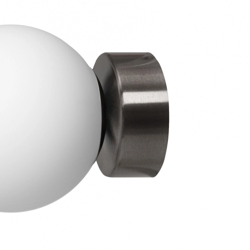 Kinkiet łazienkowy MIJA IP44, szczotkowany tytan, Kaspa