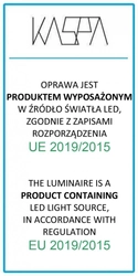 Kinkiet FLAT LED czarny, Kaspa