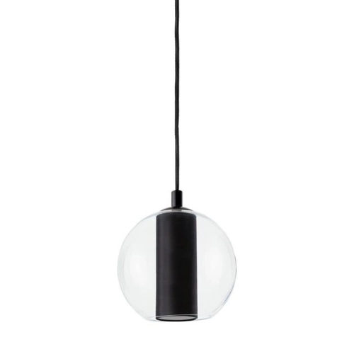 Lampa wisząca MERIDA BLACK S czarna, 25 cm, Kaspa