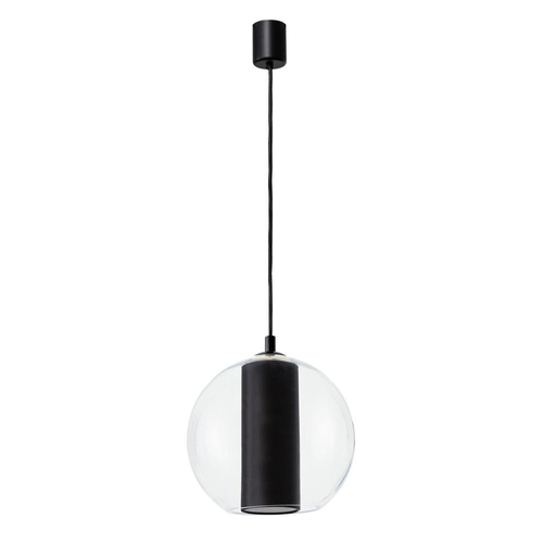 Lampa wisząca MERIDA BLACK L czarna, 35 cm, Kaspa