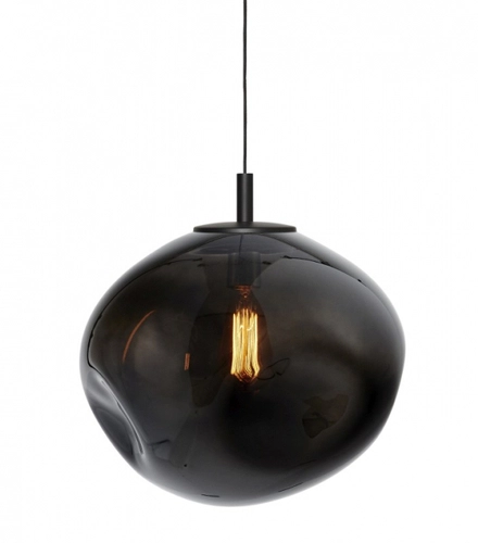 Lampa wisząca AVIA BLACK L przydymiona, 40 cm, Kaspa