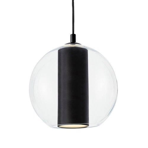 Lampa wisząca MERIDA BLACK L czarna, 35 cm, Kaspa