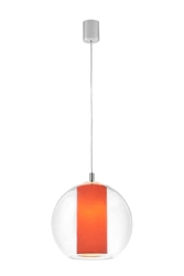 Lampa wisząca MERIDA L koral, 35 cm, Kaspa