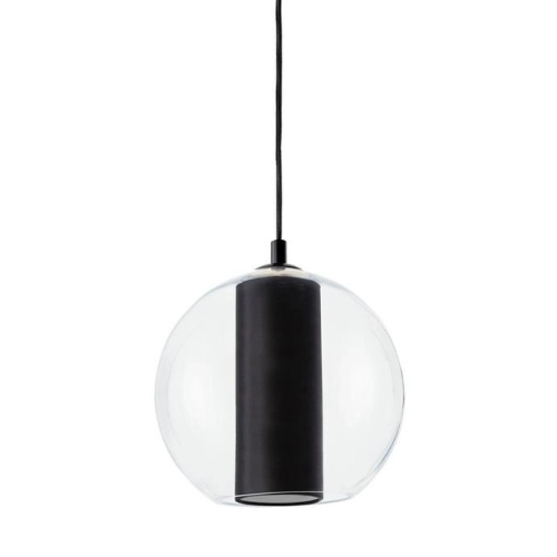 Lampa wisząca MERIDA BLACK L czarna, 35 cm, Kaspa