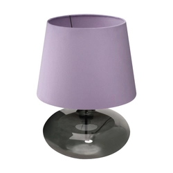 Lampa stołowa SAWA VELVET NEW fiołkowa, przydymiona podstawa, Kaspa