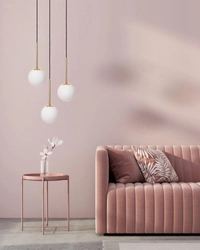 Lampa wisząca trzypunktowa LAMIA 3 złoto, czarny przewód, Kaspa