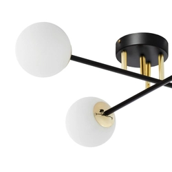 Lampa przysufitowa ASTRA 4 czarna , Kaspa