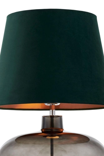 Lampa stołowa szklana SAWA VELVET KASPA zielona, Kaspa