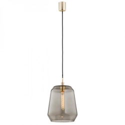 Lampa wisząca szklana dymna Irun