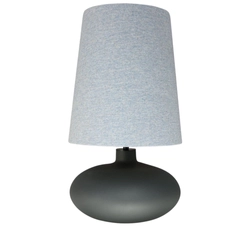 Lampa stołowa SAWA CLASSIC XL błękitny melanż, grafitowa podstawa, Kaspa