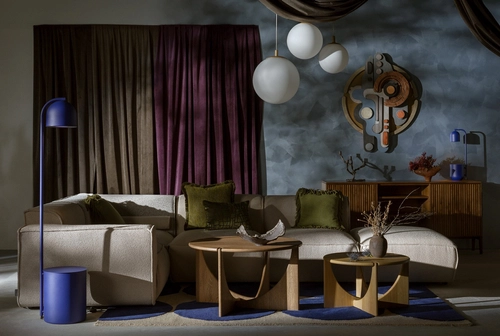 Lampka na biurko BOTANICA kobaltowa, Kaspa