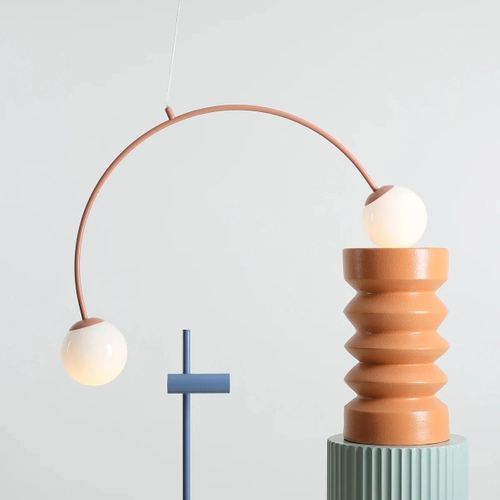 Lampa wisząca UNA 2 koral duża ALDEX